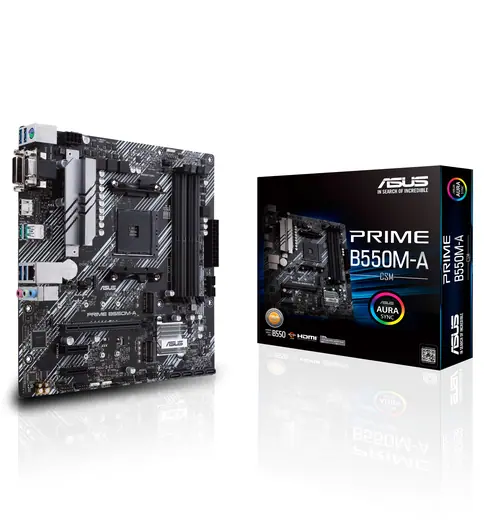 ASUS Prime B550M-A/CSM AMD B550 Socket AM4 micro ATX